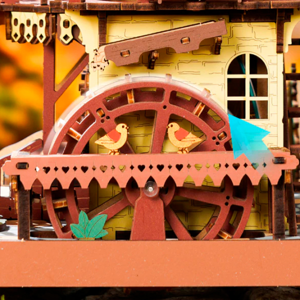 Puzzle 3D ROKR Cuckoo Clock (LC901C) Numărul de piese: 435, Vârsta recomandată: 14+ photo 6
