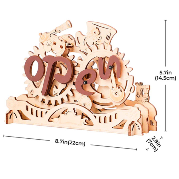 Puzzle 3D ROKR Open Closed Sign (LK506) Numărul de piese: , Vârsta recomandată: 14+ photo 4