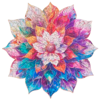 Puzzle 2D Rowood Mystic Mandala Flower (TA001) Numărul de piese: 200, Vârsta recomandată: 14+