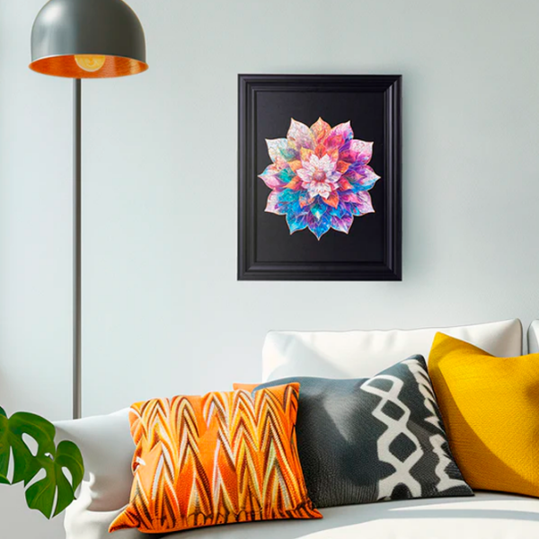 Puzzle 2D Rowood Mystic Mandala Flower (TA001) Numărul de piese: 200, Vârsta recomandată: 14+ photo 3