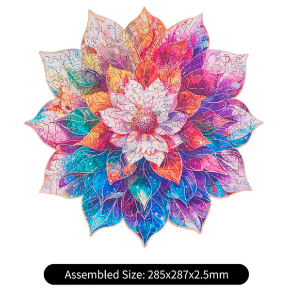 Puzzle 2D Rowood Mystic Mandala Flower (TA001) Numărul de piese: 200, Vârsta recomandată: 14+ photo 5