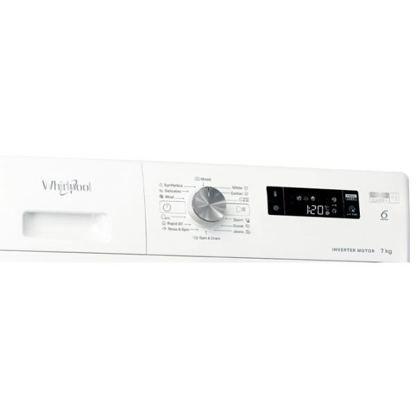 Стиральная машина Whirlpool FFS 7469 W EE Белый 7 кг, 1350 об/мин, A photo 7