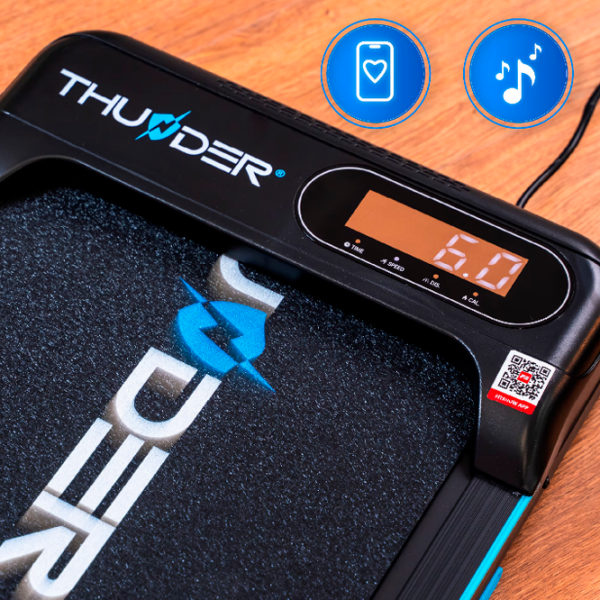 Bandă de alergat Thunder KINDI Black 90 kg, 6 km/h photo 9