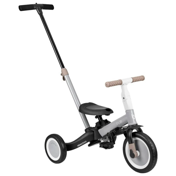 Triciclu KikkaBoo Flip Gray  Metal / Pentru copii photo 2