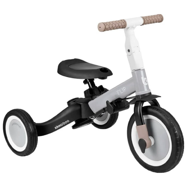 Triciclu KikkaBoo Flip Gray  Metal / Pentru copii photo 4