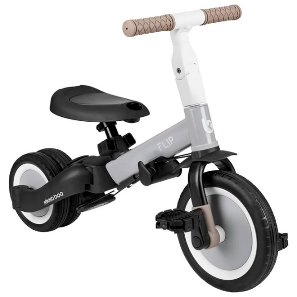 Triciclu KikkaBoo Flip Gray  Metal / Pentru copii photo 5