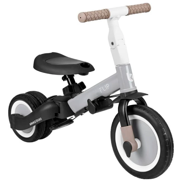 Triciclu KikkaBoo Flip Gray  Metal / Pentru copii photo 6