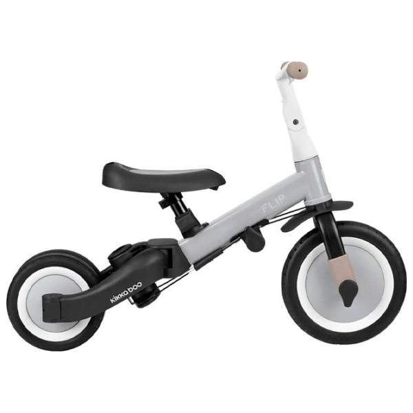 Triciclu KikkaBoo Flip Gray  Metal / Pentru copii photo 8