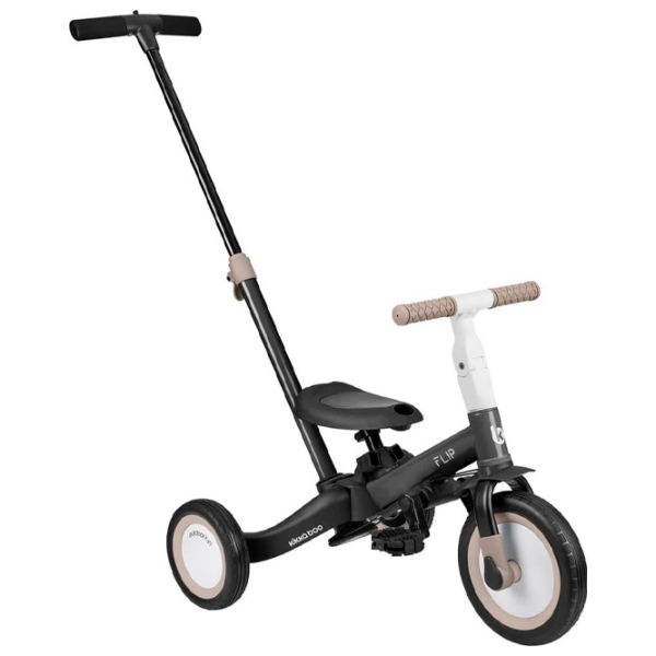 Triciclu KikkaBoo Flip Black  Metal / Pentru copii photo 2