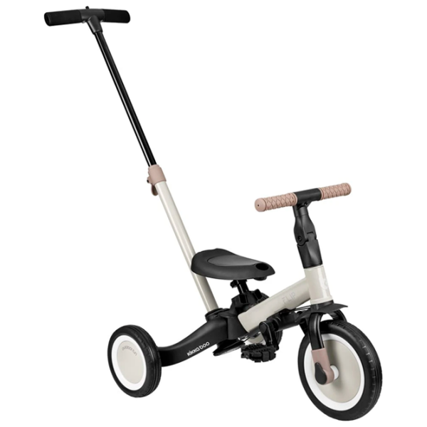 Triciclu KikkaBoo Flip Beige  Metal / Pentru copii photo 2