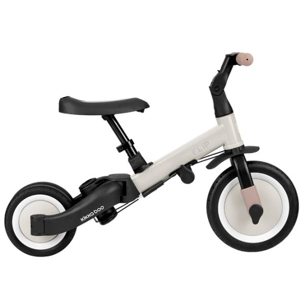 Triciclu KikkaBoo Flip Beige  Metal / Pentru copii photo 10