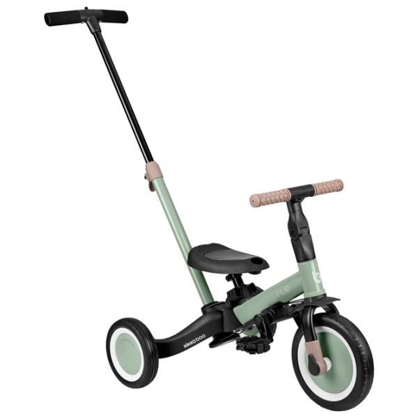 Triciclu KikkaBoo Flip Army Green  Metal / Pentru copii photo 2