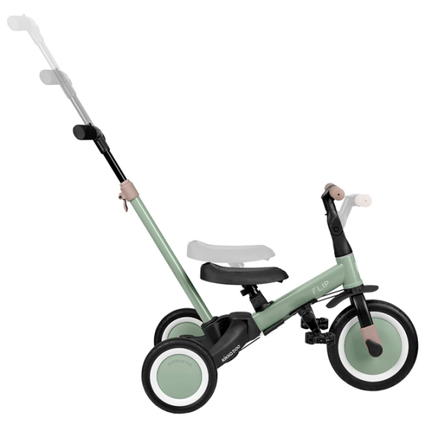 Triciclu KikkaBoo Flip Army Green  Metal / Pentru copii photo 6