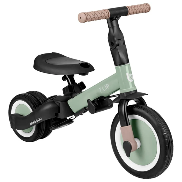Triciclu KikkaBoo Flip Army Green  Metal / Pentru copii photo 7