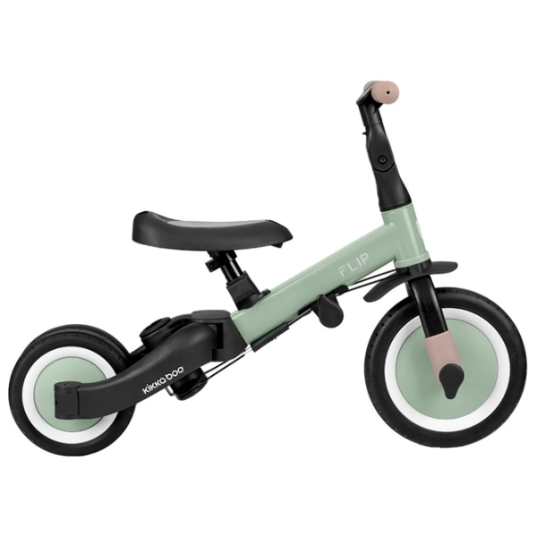 Triciclu KikkaBoo Flip Army Green  Metal / Pentru copii photo 8