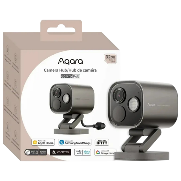 Камера видеонаблюдения Aqara Hub G5 Pro (PoE) 4 Мп Серый 2688 x 1520пкс / Проводная photo 2