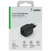 Сетевое зарядное устройство Belkin WCH011VFBK (45 Вт) Черный 2.4 А / Черный