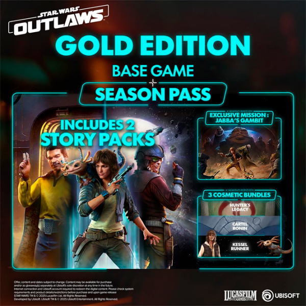 Star Wars Outlaws Gold Edition Nintendo Switch 2 Action / 12+ photo 3