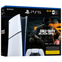 Consolă pentru jocuri Sony PlayStation 5 Slim Digital Edition Call of Duty Black Ops 6 Bundle White SSD 1 TB, RAM 16 GB