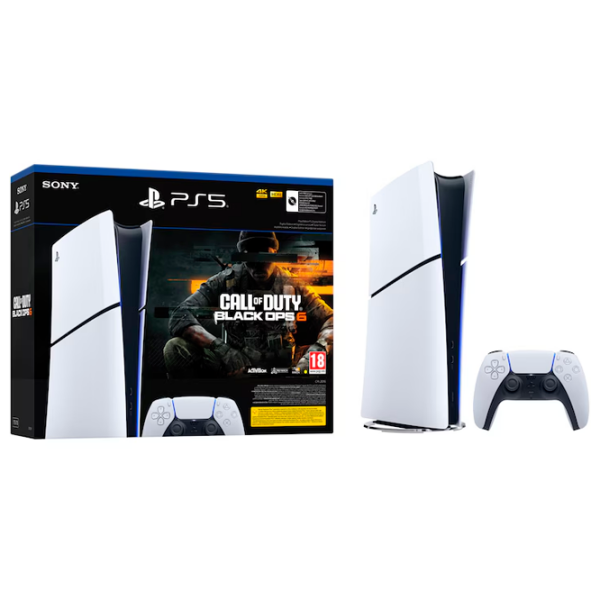 Игровая приставка Sony PlayStation 5 Slim Digital Edition Call of Duty Black Ops 6 Bundle Белый SSD 1 ТБ, RAM 16 ГБ photo 2