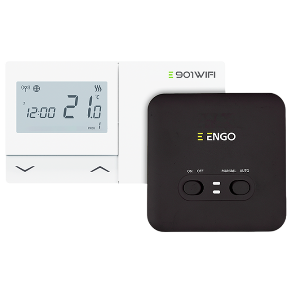 Termostat ENGO E901WIFI White Pentru spații închise / Baterie photo 1