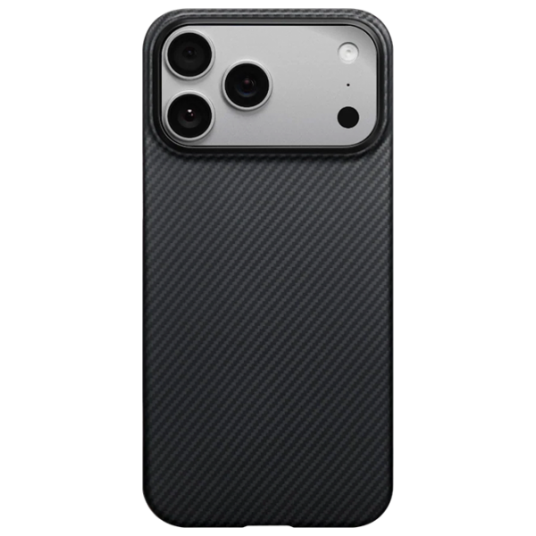 Чехол для смартфона Apple iPhone 17 Pro Max (Ultra Slim) Серый Черный Pitaka, ПК, MagSafe Back