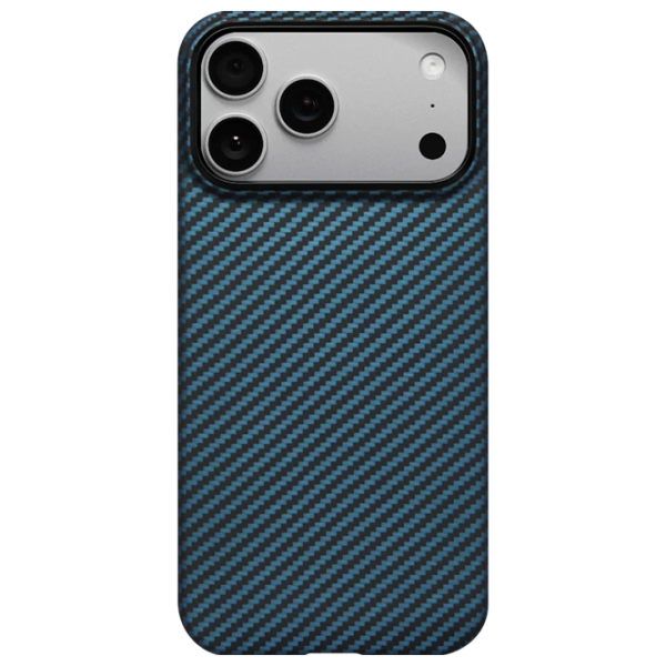 Husă pentru smartphone Apple iPhone 17 Pro (Ultra Slim) Black Blue Pitaka, PC, MagSafe Back