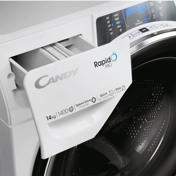 Mașină de spălat Candy RP 4146BWMBC/1-S White 14 kg, 1400 rpm, A photo 3