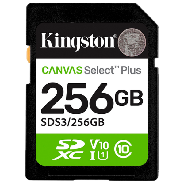 SD Kingston Canvas Select Plus 256 ГБ  photo 1