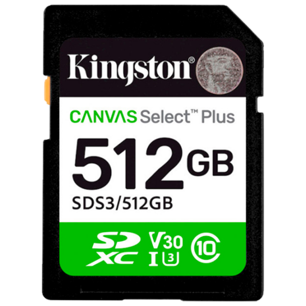 SD Kingston Canvas Select Plus 512 GB  photo 1