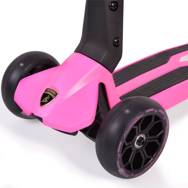 Trotinetă pentru copii cu trei roți Moni Lamborghini (MT.226499) Pink 2 ani, 50 kg, Din PU photo 5
