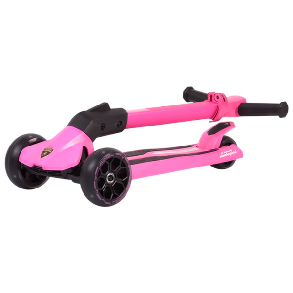Trotinetă pentru copii cu trei roți Moni Lamborghini (MT.226499) Pink 2 ani, 50 kg, Din PU photo 8