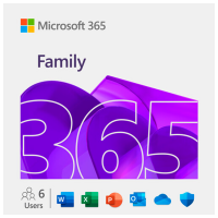 Suită de programe Microsoft 365 Family English 32/64-bit Online 6 PC, Online, 12