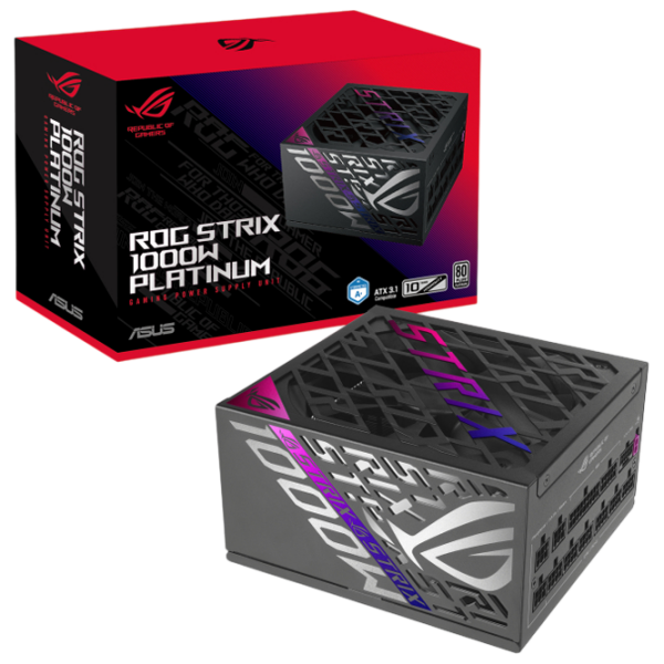 Блок питания Asus ROG Strix Gaming 80+ Platinum 1000 Вт Черный  photo 9
