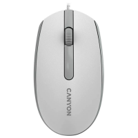 Мышь Canyon M-10 Белый Проводная, 1000 dpi