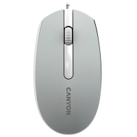 Мышь Canyon M-10 Серый Проводная, 1000 dpi