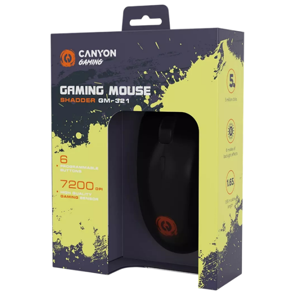 Mouse Canyon GM-321 Shadder Black Cu fir / 7200 dpi photo 6