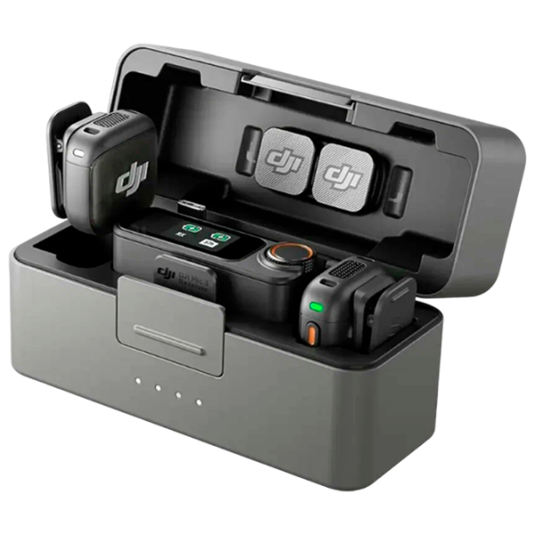 Microfon DJI Mic 3 (2 TX + 1 RX + Charging Case) Black  photo 1
