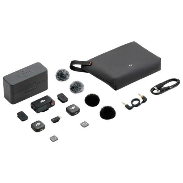 Microfon DJI Mic 3 (2 TX + 1 RX + Charging Case) Black  photo 5