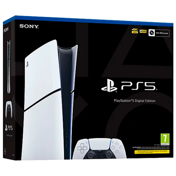 Consolă pentru jocuri Sony PlayStation 5 Slim Digital Edition White SSD 1 TB, RAM 16 GB photo 8