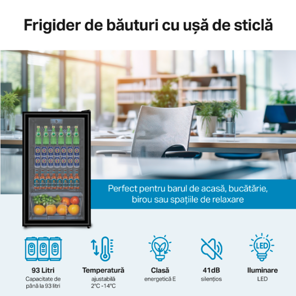 Vitrină frigorifică Starcrest SBC-9202BK Black  / , / , E photo 2