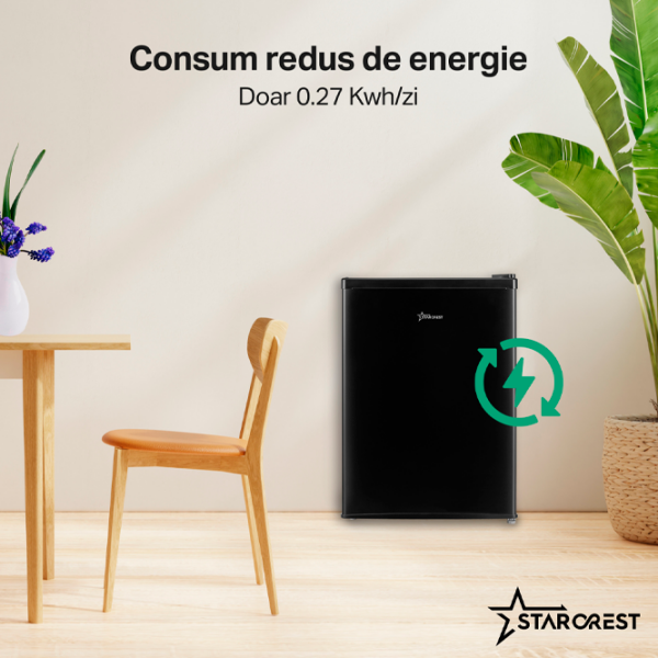Frigider Starcrest SF-660BLK Black 62l / No Frost, 4l / Manual, E photo 4