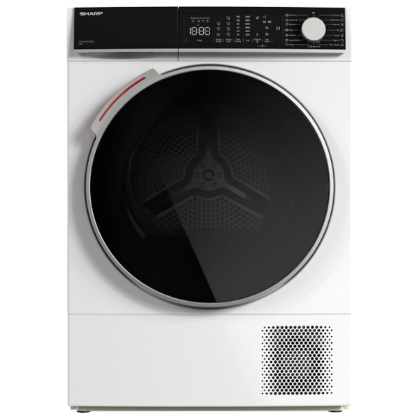 Mașină de uscat rufe SHARP KD-NHL9S9GWC-EE White 9 kg, A++ photo 1
