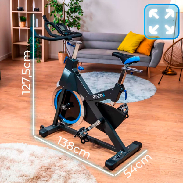 Bicicletă fitness Thunder SPINZO-X Black Blue , 135 kg photo 3