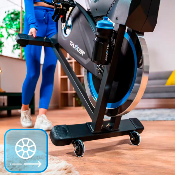 Bicicletă fitness Thunder SPINZO-X Black Blue , 135 kg photo 7
