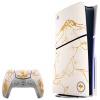 Consolă pentru jocuri Sony PlayStation 5 Slim Disc Edition Ghost of Yōtei Gold SSD 1 TB, RAM 16 GB