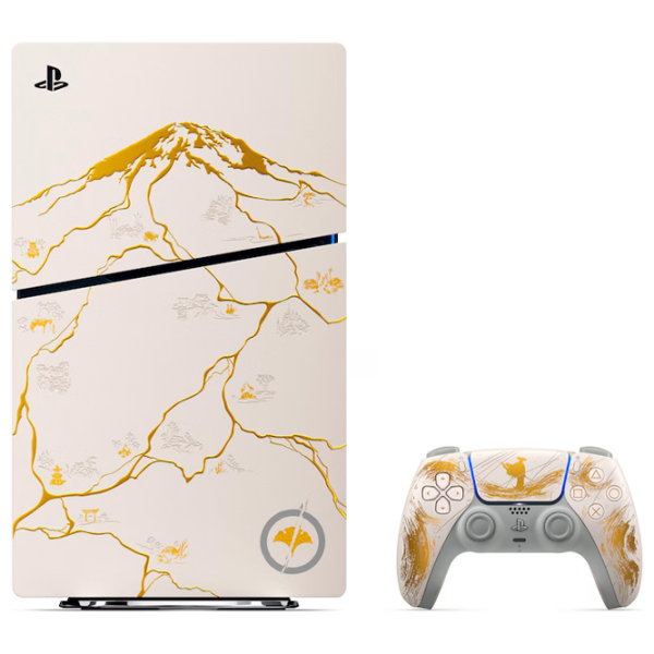 Игровая приставка Sony PlayStation 5 Slim Disc Edition Ghost of Yōtei Золото SSD 1 ТБ, RAM 16 ГБ photo 2