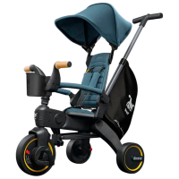 Трицикл Doona Liki Trike S5 Тёмно-синий  Металл / Детский