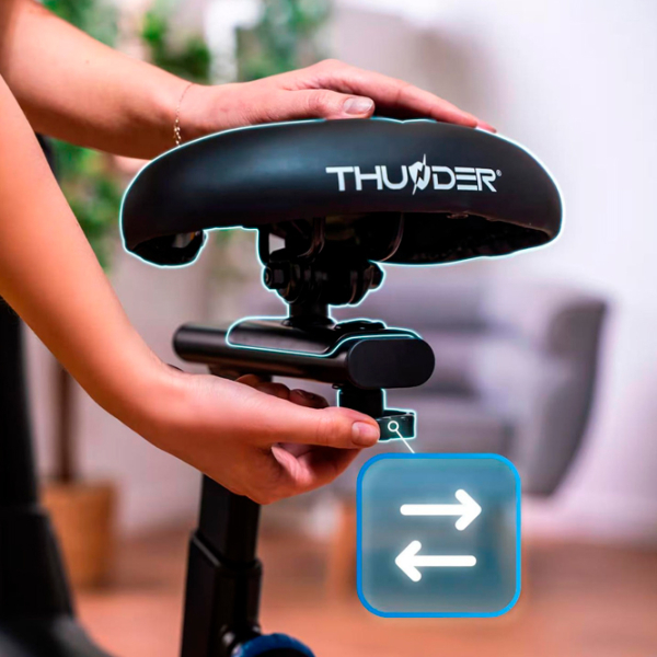 Bicicletă fitness Thunder TRIX Black Blue , 150 kg photo 7