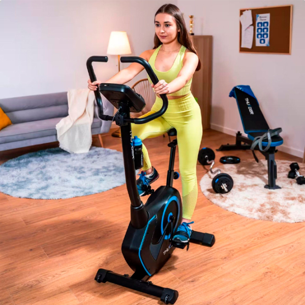Bicicletă fitness Thunder TRIX Black Blue , 150 kg photo 8